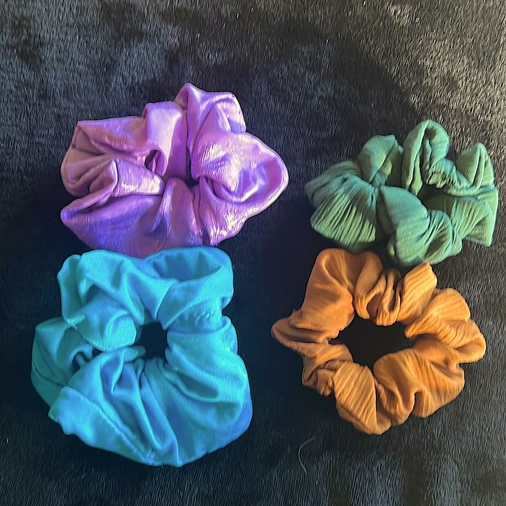 4 Handmade scrunchies
